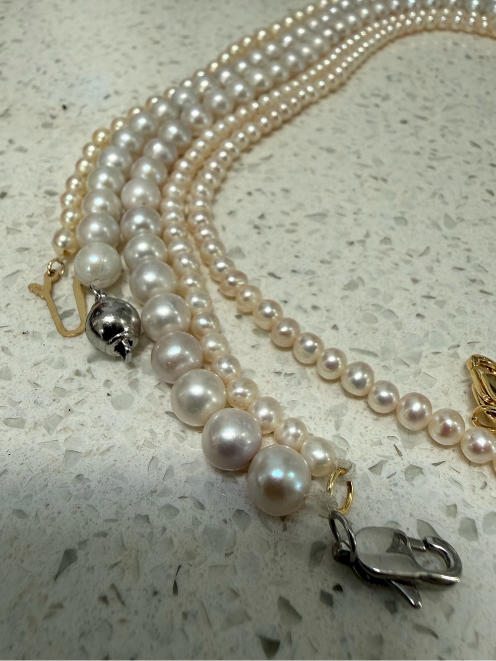 Top quality Fresh water pearl Strand Necklace - comparable to mikimoto quality